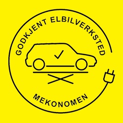 Skilt med - Mekonomen godkjent elbilverksted