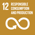 Symbol på FNs bærekraftsmål 12 - Ansvarlig forbruk og produksjon.